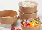 Disposable Kraft paper container saland bowl cup biodegradable or bowl cup