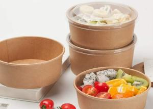 China 750ML MICROWAVABLE DISPOSABLE KRAFT SOUP BOWLS BIODEGRADABLE SALAD BOWLS FOR TAKE AWAY FOOD CONTAINER factory