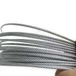 Tension Cable Steel Wire Galvanized Steel Rope 5/32 Diameter 5 X 26 Accepting