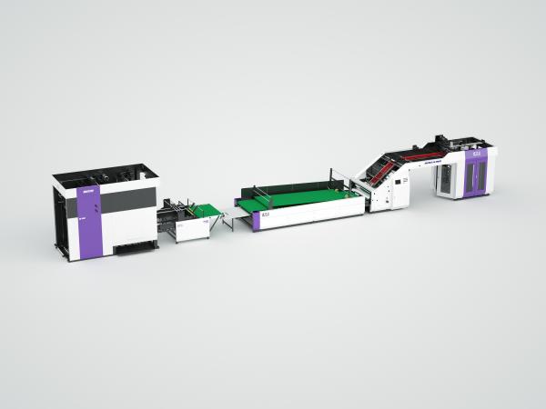 380V 50HZ Automatic Flute Laminator 1650mm*1400mm Cardboard Laminating Machine