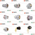 Fischer Waterproof Connector Short Cable Receptacle, KSE KS 7 Pins Circular