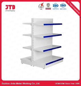 China Modern Custom Single Sided Retail Metal Gondola Shelving 180kg/Layer factory