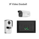 166° Angle View All Black/Silver WIFI Video Doorbell 8 Month Stand by H.264