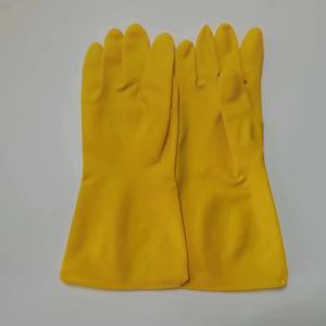 China Thickening Acid Resistance Latex Household Glove 32CM Industrial Latex Glove factory