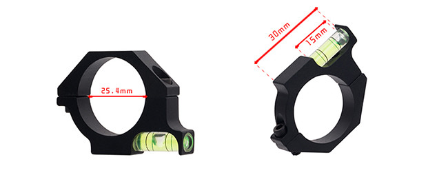 Hunting Riflescope Bubble Level Spirit For 25.4mm Tube Riflescope Sight Ring Mount