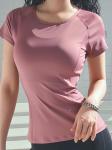 New Sports T-Shirt Women Quick Dry Running Training Short Sleeve Yoga Top Summer