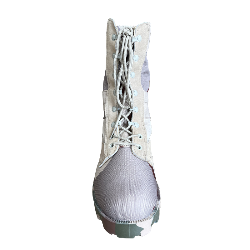 Shin Level Up-Lace Oxford Leather Safety Boots with Hard Toecap and Rubber Sole