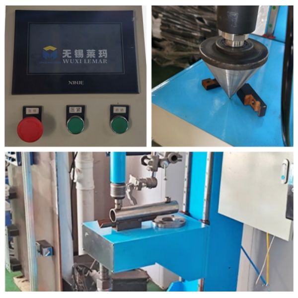 Shock Absorber Circular Seam Welding Machine in operation