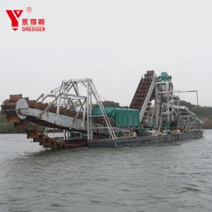 China Portable Diamond Dredge Bucket Ladder Dredger For River Diamond Dredging factory