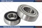 Rubber Seals MR128 2RS 6mm Miniature Spherical Bearing