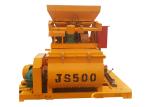 Ready Mix Hydraulic 0.5m3 Double Shaft Concrete Mixer JS500 Automatic Control