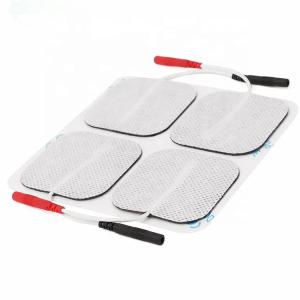 China 5X5cm Square tens replacement electrode pads Muscle Stimulator Pre Wire Type factory