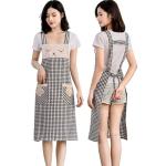 Attractive Womens Kitchen Aprons With Pockets , House Cleaning Aprons 37 Inches