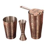 Stainless Steel Homeware Cocktail Shaker Steampunk Style Mixology Bartender Kit