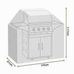 Heavy Duty Waterproof Outdoor Rain BBQ Grill Cover in 600D Polyester Fabric for
