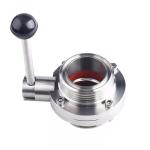 304 316 316L Weld Clamped Thread Butterfly Valve Manual DIN 3A SMS WZ Stainless