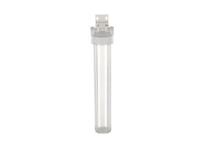 China 20'' food grade clear plastic water filter housings with 1'' inlet/outlet brass port factory
