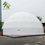 White Geodesic Luxury Dome Tent Diameter 20m For Big Projection Events