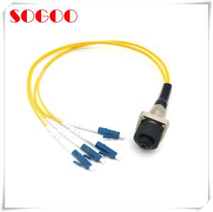 China ODC Connector Socket Female Fiber Optic Cable , Indoor Fiber Optic Cable Customized Length factory