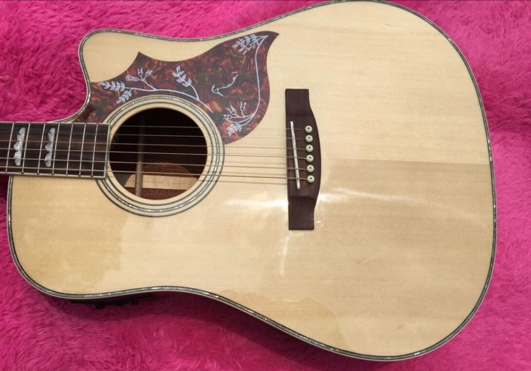 2018 new Chibson H-Bird acoustic guitar KOA body H-Bird electric acoustic guitar