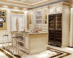 Clear Lacquer Solid Wood Kitchen Cabinets Simple Design Kitchen Furniture
