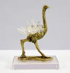 Home Decoration Copper Ostrich sculpture TableTop Crafts