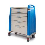 Anesthesia Seamless Drawer Medication Dispensing Trolley , Medicine Crash Cart