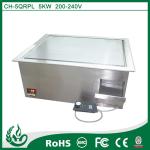 Chuhe stainless steel built in griddle cooker with 220v for kitchen equipment
