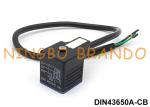 DIN43650A IP67 Molded Cable Solenoid Valve Connector Without LED