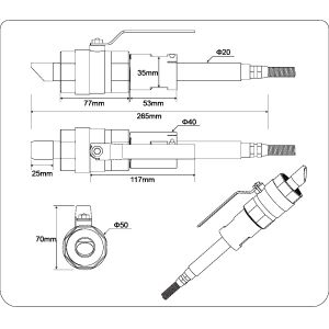 ST502 Insertion Ultrasonic Flowmeter for Digital Signal Processing