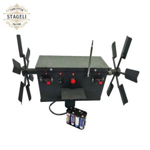 China IP55 High Voltage Electronic Ignition Double Wheel Fireworks Fountain Machine factory