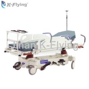 China Hospital Patient Transfer Medical Trolley Cart Hydraulic Emergency Stretcher factory