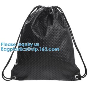 Drawstring Leather Pu Backpack PU Hologram Drawstring Bag,cosmetics, promotion,