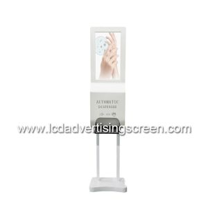 TFT LCD Advertising Screen With Automatic Foam Soap Hand Sanitizer Dispenser