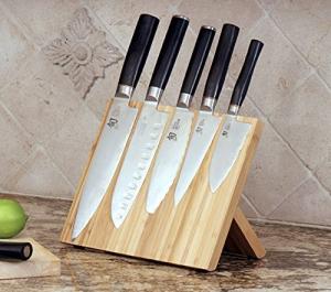 China Bamboo Wooden Magnetic Knife Block factory