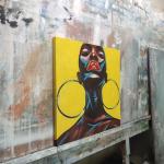 Hand Painted Figure Portrait Dancer Oil Painting for Customized Popular Home