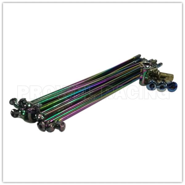 Replace/Repair Purpose 8G 9G 10G Colored Motorcycle Carbon Steel Spoke Kit with Nipples