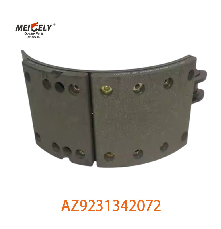High Performance AZ9231342072 Semi-Metal Brake Shoe Assembly For SINOTRUK HOWO