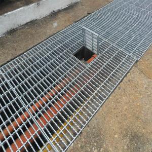 China Hot Dip Galvanized Metal Serrated Carbon Steel Bar Grating For Drainage Covers factory