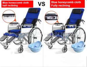 China Disabled Elderly Lightweight Folding Wheelchairs For Travelling factory