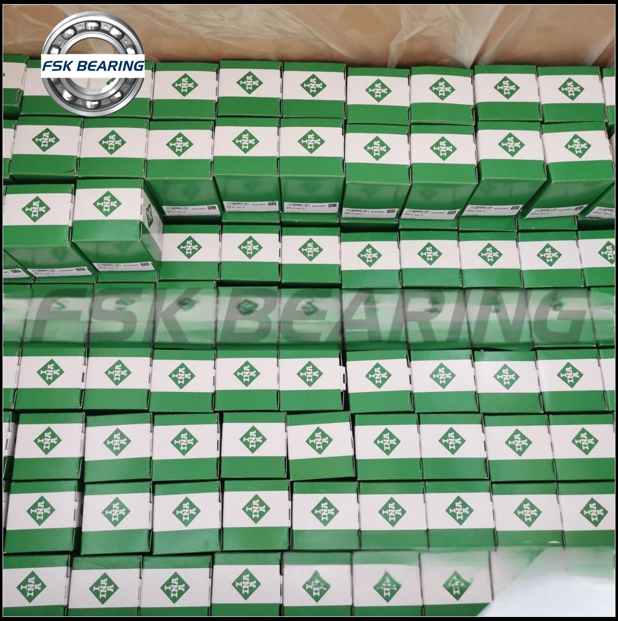 Smooth LFR5201-12-2Z Outer Ring Grooved Roller Bearing LFR5 Series Double Row FSKG
