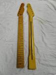 Custom Grand Paddle Guitar Headstock Unfinished Roasted Maple ST Guitar Neck