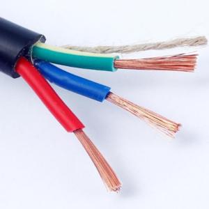 China CCC Flameproof Black Flexible Electrical Cable Round Shape 2.5 Mm 3 Core factory