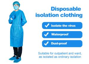 China SMS Non Woven Isolation Gown / Medical Patient Apron For Hospital factory