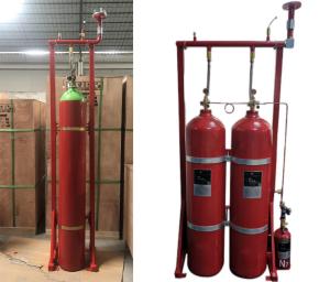 China Enclosed Flooding IG55 System Argonite Suppression System 140L factory