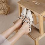S394 Leather Shoes Handmade Toe Layer Cowhide High Quality Women'S Shoes Custom