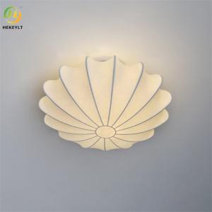 China Semi Flush Mount LED Ceiling Light Glass Gold Flower Star factory