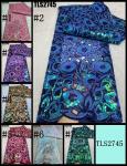 Sequins Lace Embroidery African Fabric Net Tulle Lace French Fabric for Wedding