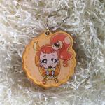 Multifunctional Anime Acrylic Keychain Sublimation Cute Custom Plastic Keyrings