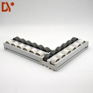 China Sliding Roller Track Conveyor / Gravity Roller Track For Industrial Storage factory